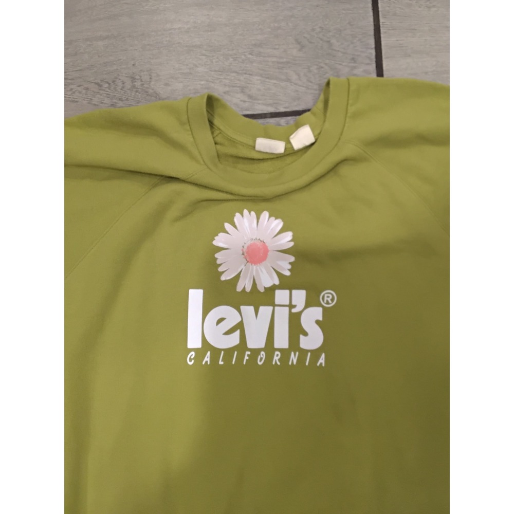 Levis California Daisy Graphic Sweatshirt Women's Green 2X‎ - Picture 5 of 6